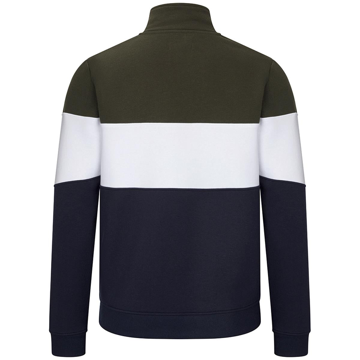 Forest/Navy Hoggs Of Fife Dumfries 1888 Gents 1/4 Zip Sweatshirt Back