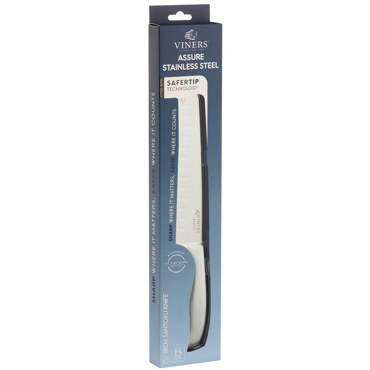 Viners Assure Stainless Steel Santoku Knife