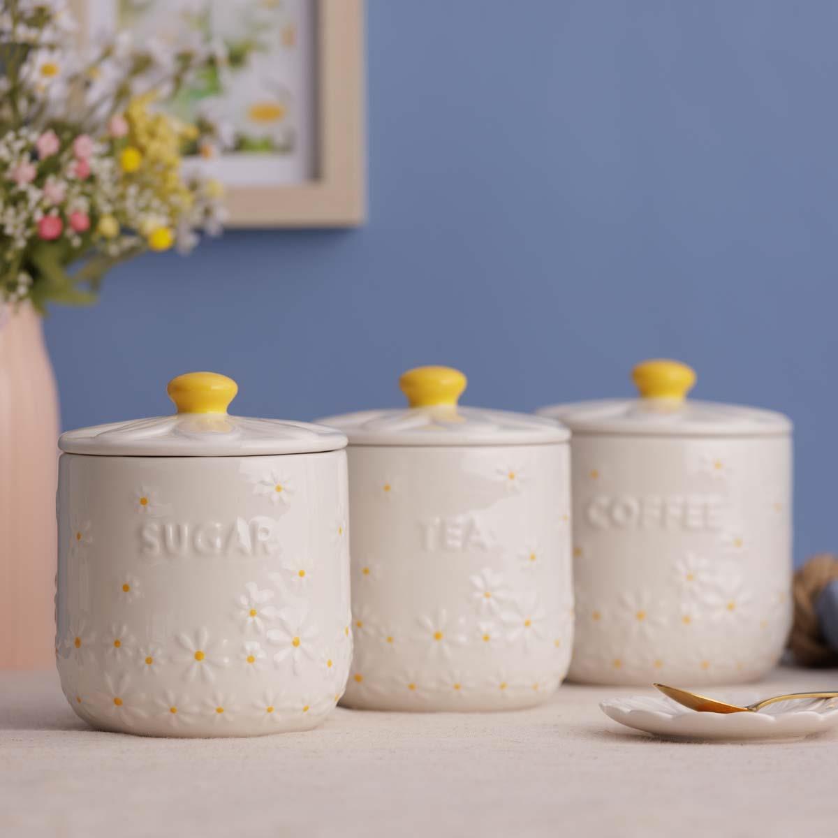 Price and Kensington Daisy Coffee Jar LS3