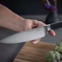 Kuhn Rikon Culinary Forged Chefs Knife Lifestyle Detail