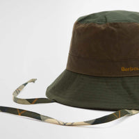 side Barbour Womens Brackley Wax Bucket Hat