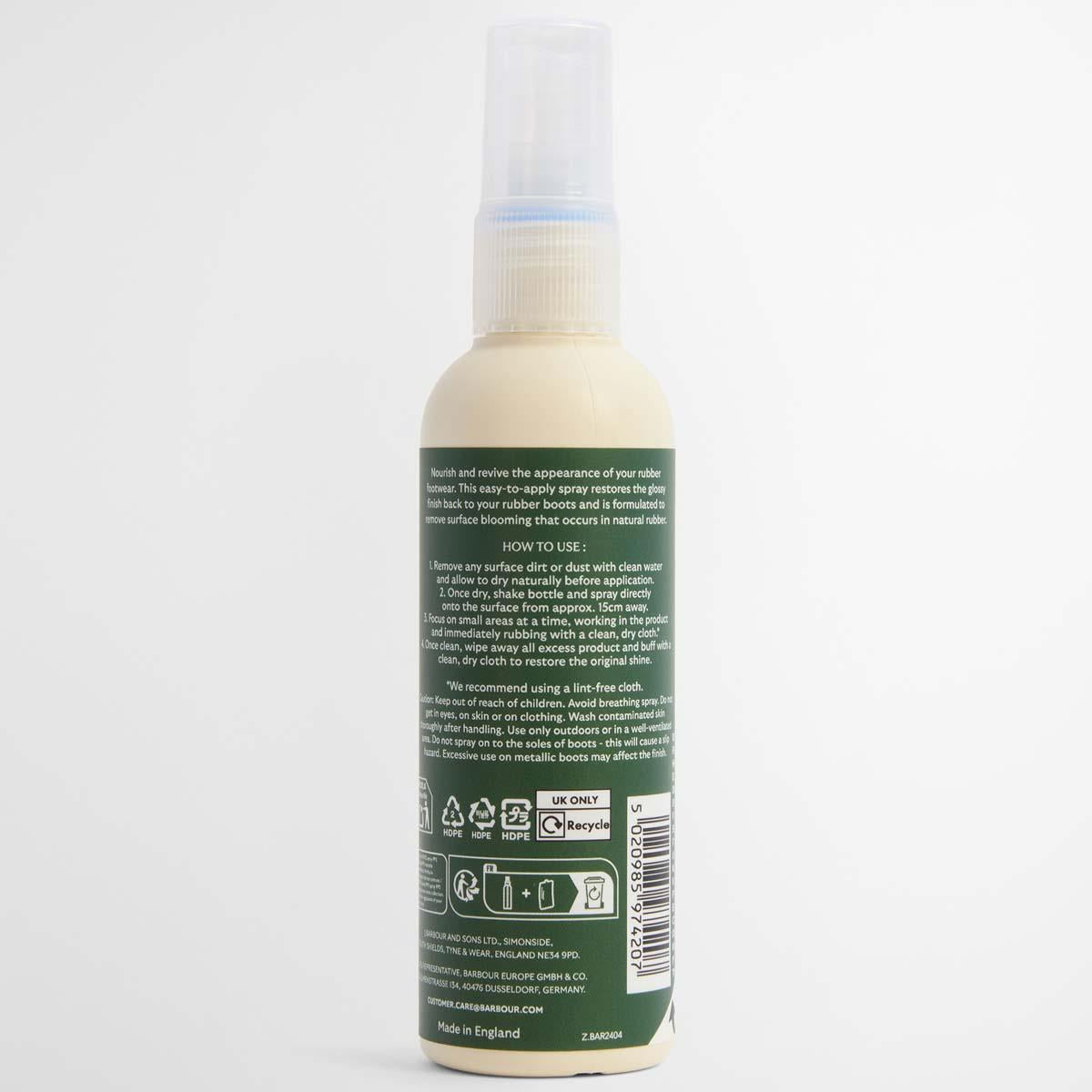 Barbour Rubber Footwear Buffing Spray back