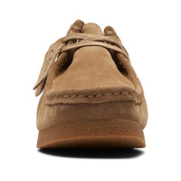 Dark Sand Suede Clarks Mens WallabeeEVO Shoe Front