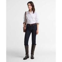 White/Light Muted Tartan ON MODEL