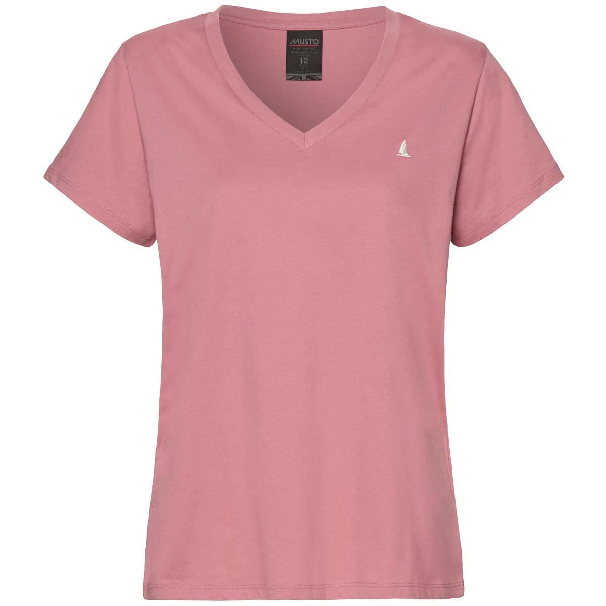 Pink Chalk Musto Womens Original V Neck Short Sleeve Tee