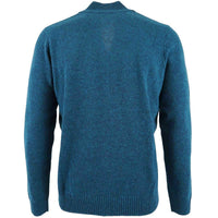 Albert and Maurice Netherton Zip Neck Lambswool Jumper Teal