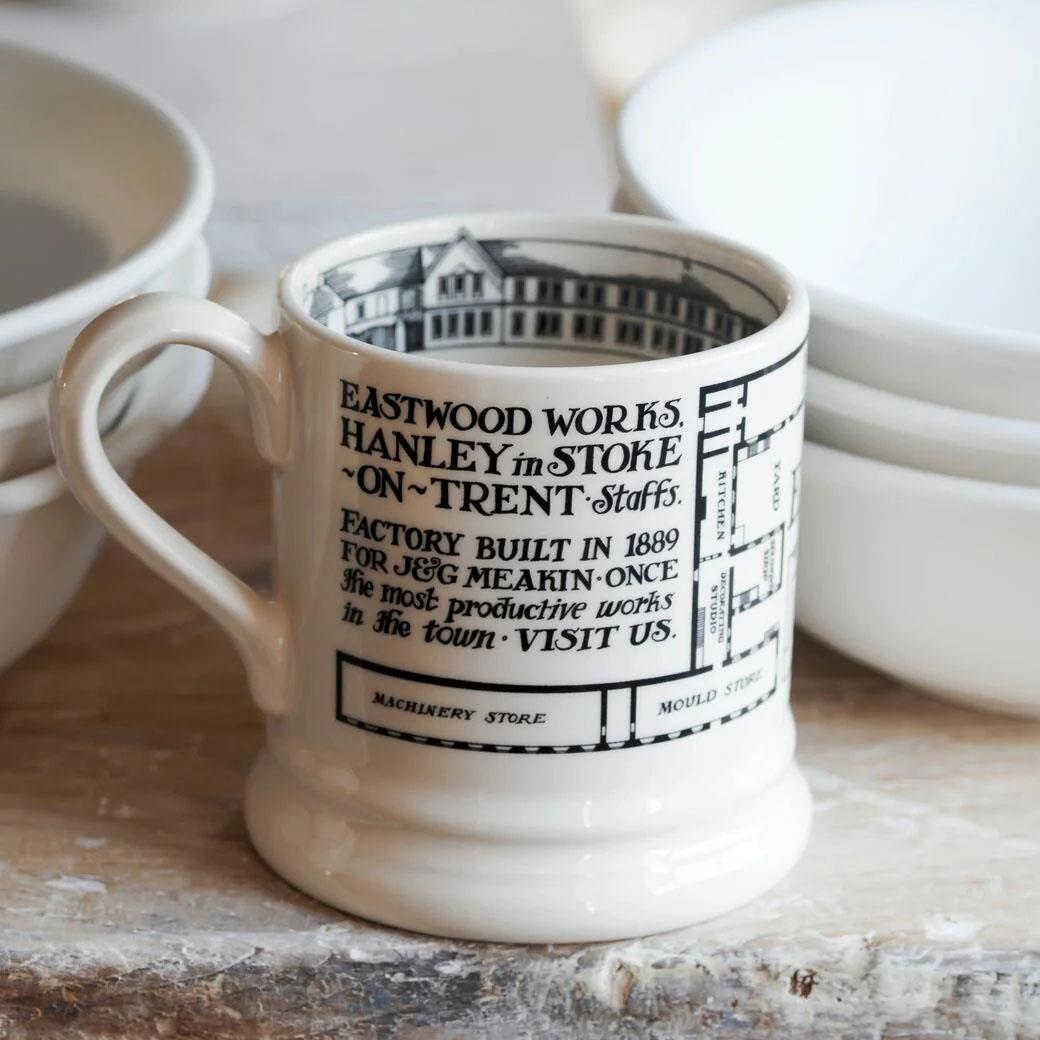 Emma Bridgewater Factory Plan Half Pint Mug