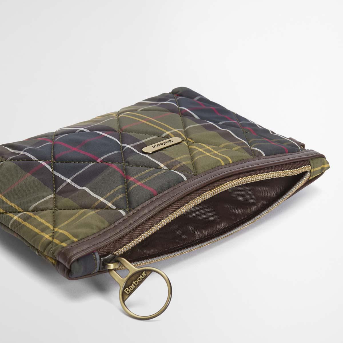 Classic Tartan Barbour Wetherham Quilted Tartan Bag pouch2