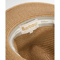 Tan Barbour Womens Evelyn Braid Trilby Hat Inner