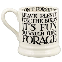 Emma Bridgewater Black Toast Blackberry Half Pint Mug Back