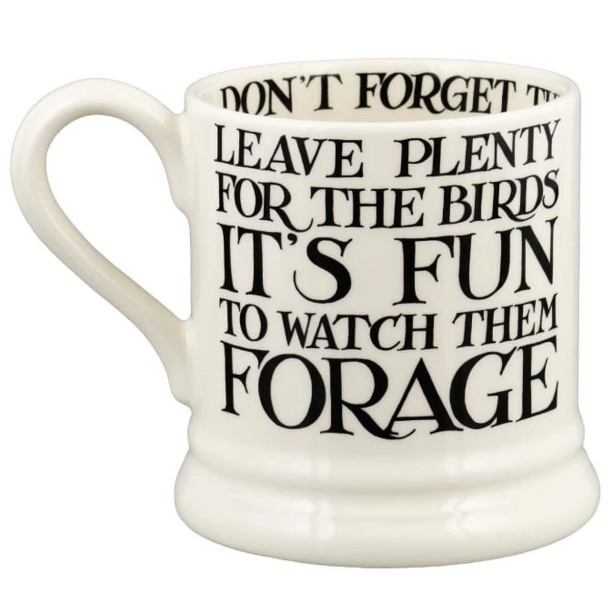 Emma Bridgewater Black Toast Blackberry Half Pint Mug Back