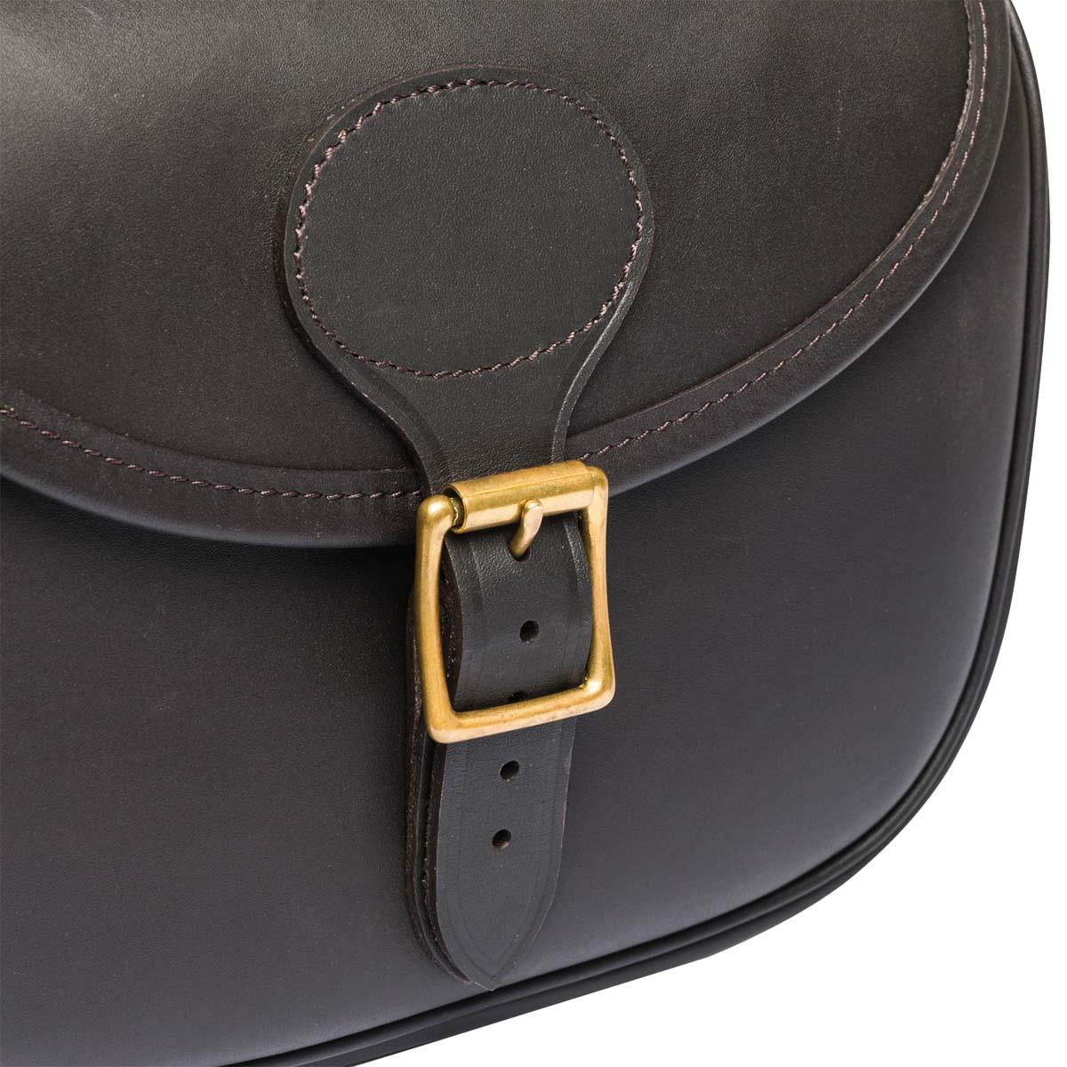 Dark Brown Beretta Terrain Evo Leather Cartridge Bag Buckle
