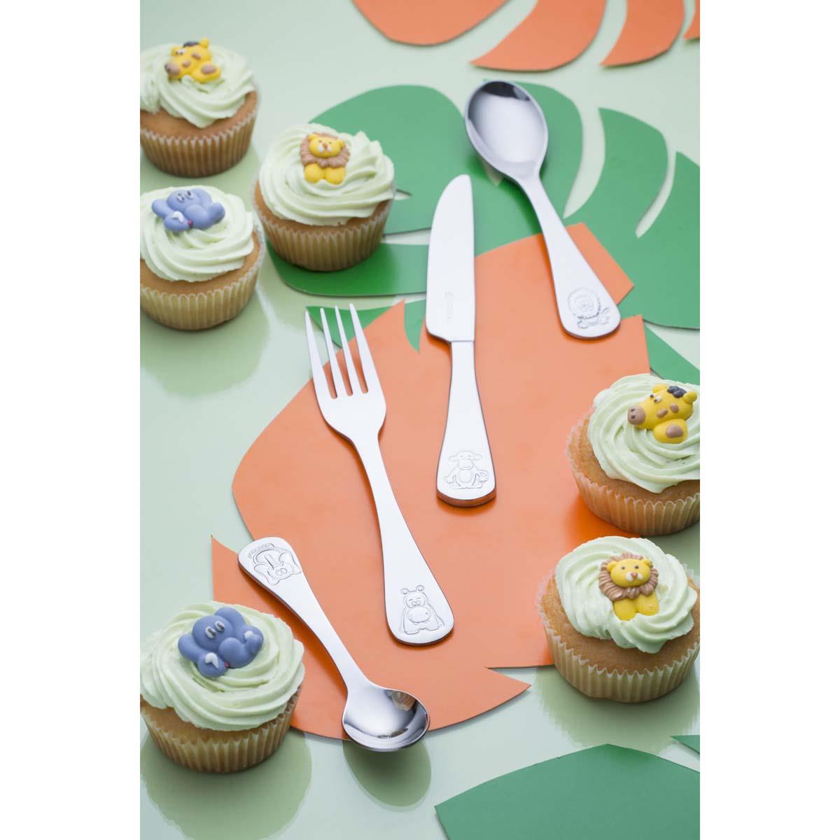 Viners Jungle 4 Piece Kids Cutlery Set