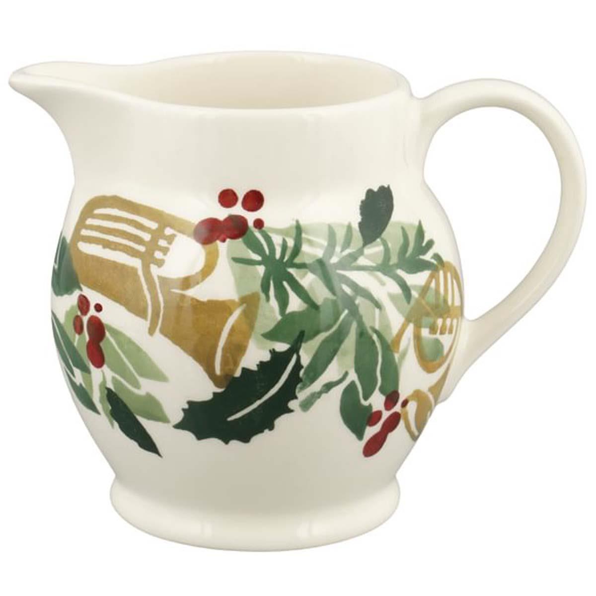 Emma Bridgewater Christmas Bring in the Green Half Pint Jug