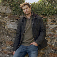 Olive Dubarry Mens Carrickfergus Waxed Jacket Lifestyle