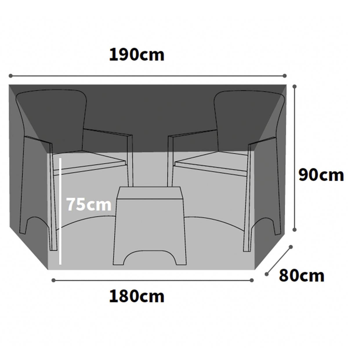 Bosmere Ultimate Protector Large Companion Seat Cover 2 Seat Charcoal U621C