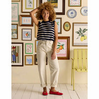 Navy Stripe Joules Womens Holly Stripe Knitted Vest Lifestyle