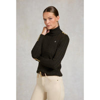 Holland Cooper Womens Seattle Roll Neck Cable Knit Jumper