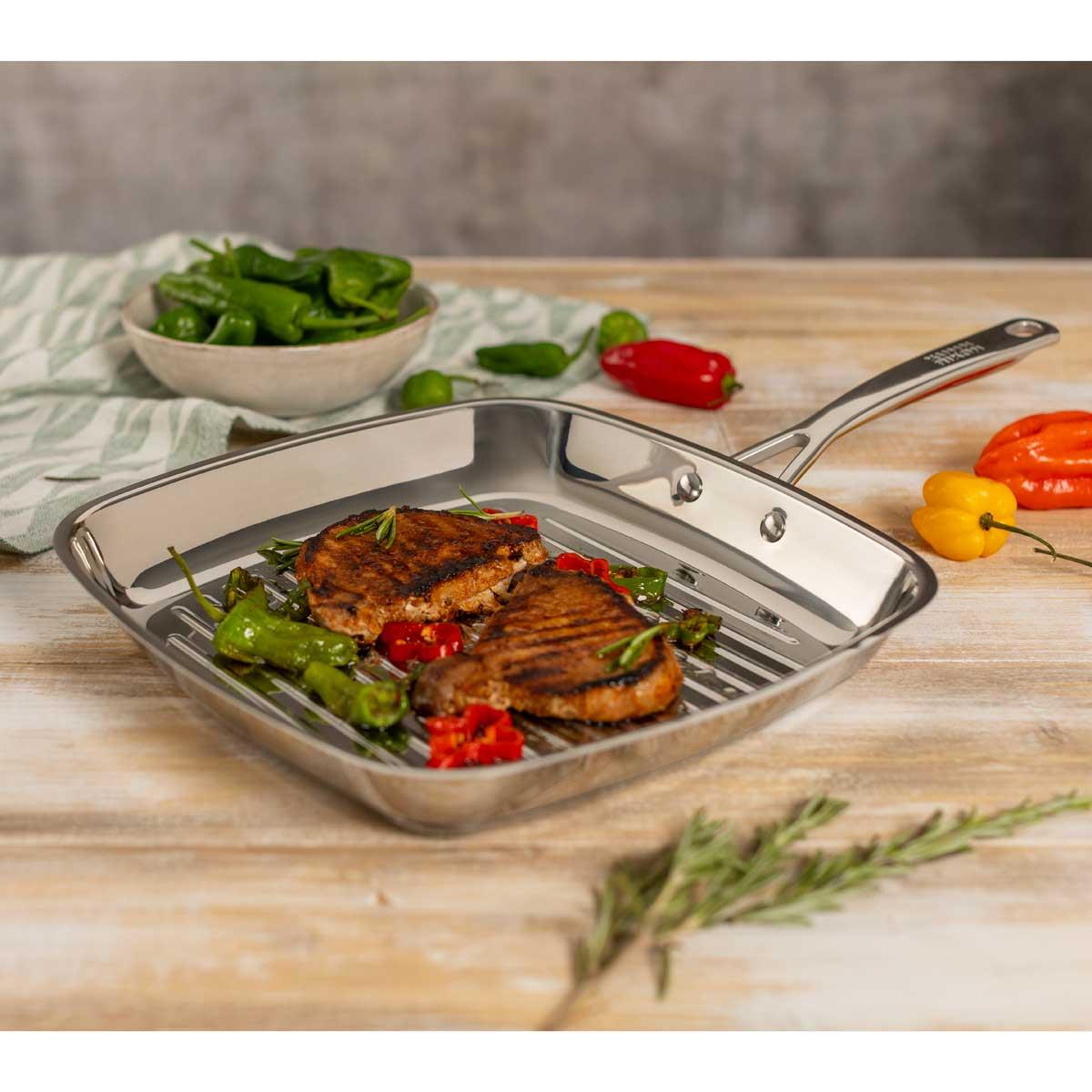 Kuhn Rikon Allround Grill Pan Uncoated Lifestyle