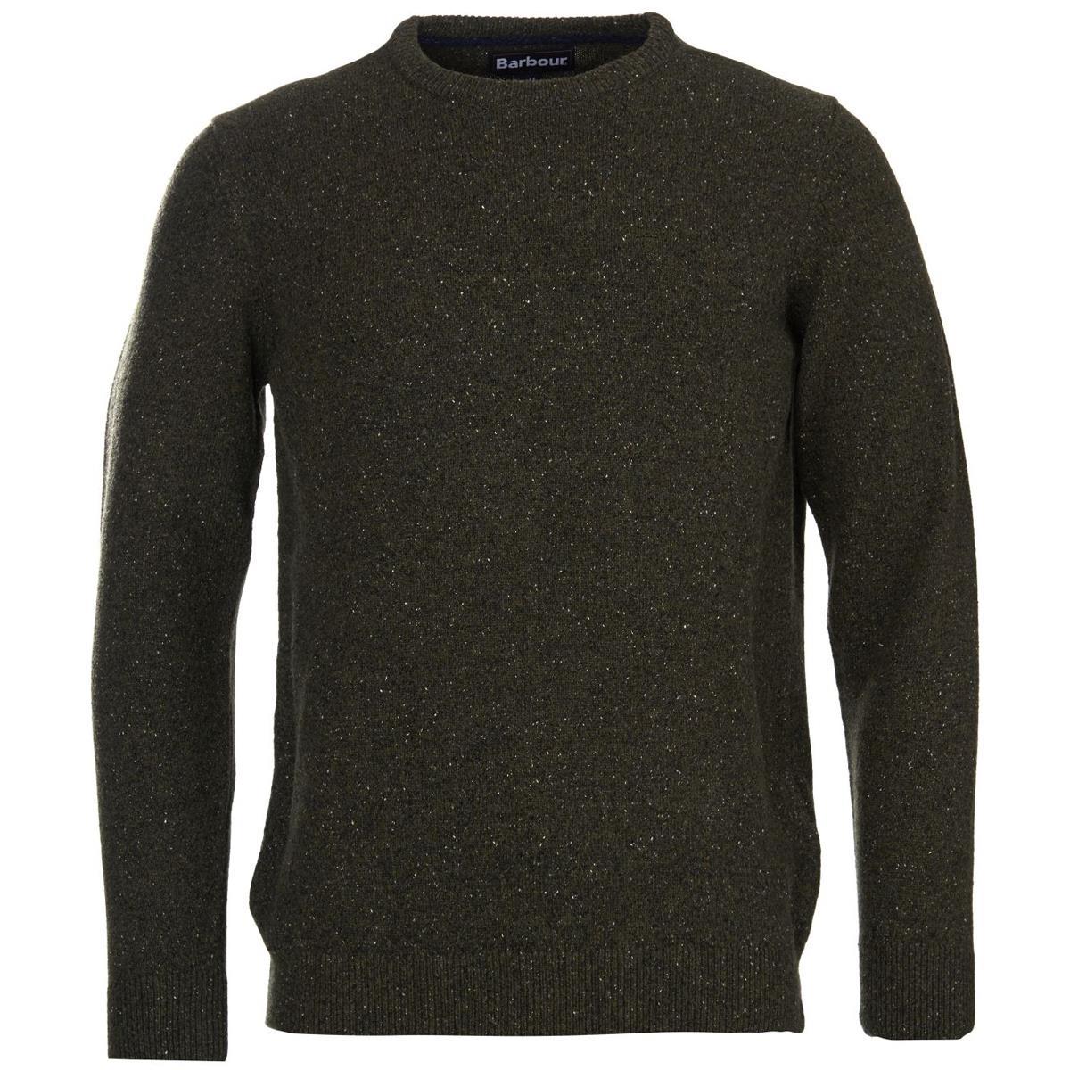 Dark Seaweed Barbour Mens Tisbury Crew