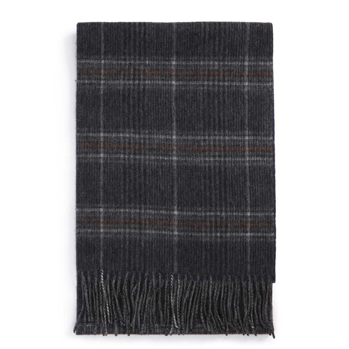 Grey/Navy Barbour Marsden Reversible Scarf
