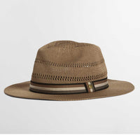 Dark Tan Barbour Mens Whitfield Summer Hat Side