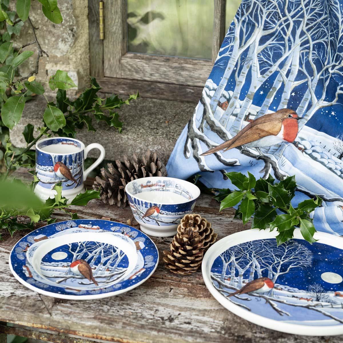 Emma Bridgewater Midnight Robin 1/2 Pint Mug LS2