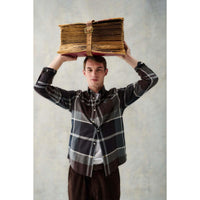 Midnight Oak Tartan Barbour Mens Dunoon Tailored Shirt Lifestyle