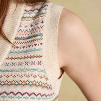 Joules Womens Fairisle V-Neck Tank Top