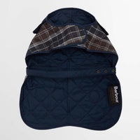 Midnight Oak Barbour Tartan Dog Coat Underneath