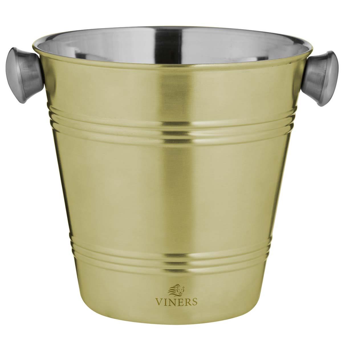 Viners Barware 1L Gold Single Wall Ice Bucket