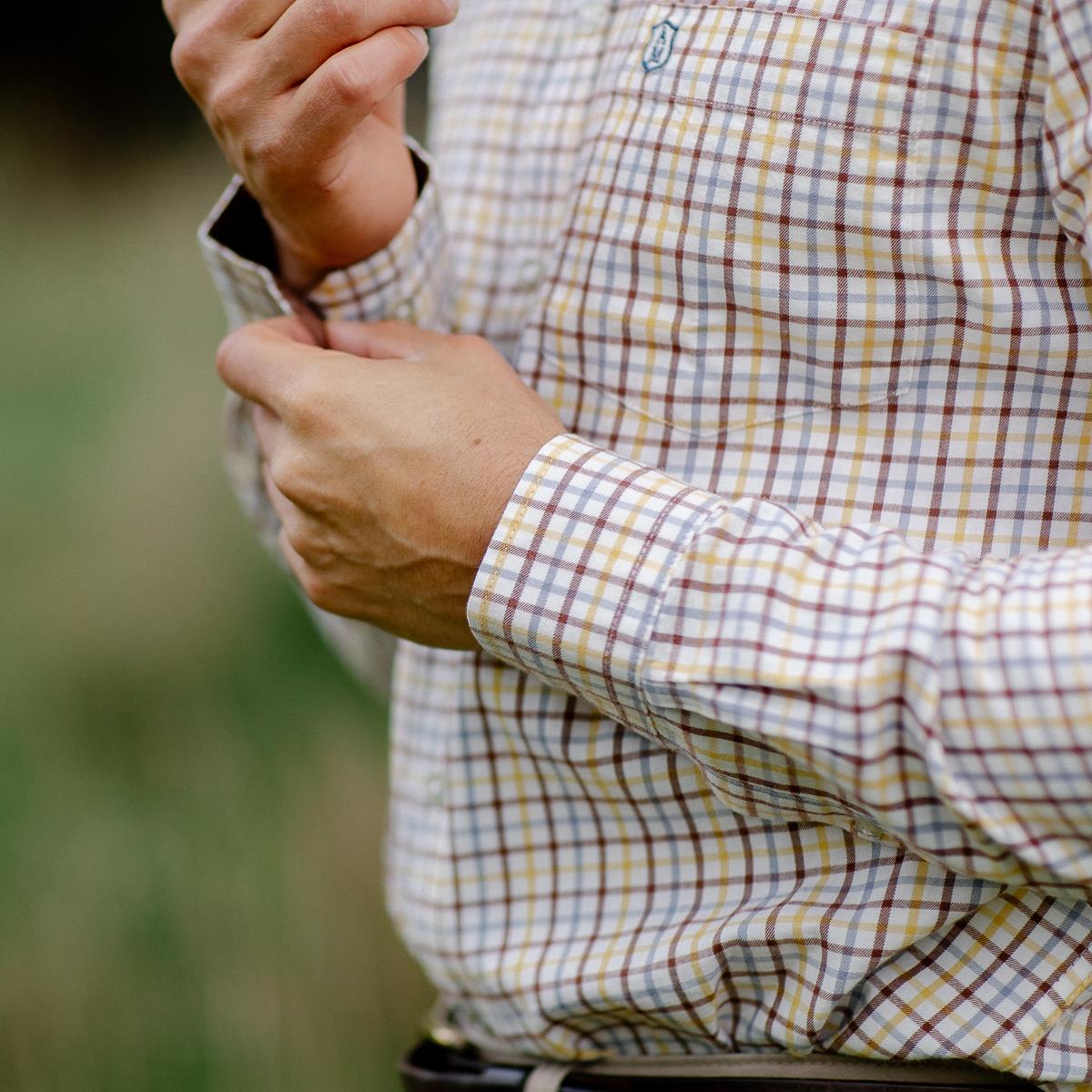 Albert and Maurice Mens Broadbent Brushed Check Shirt
