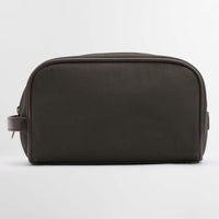 Olive/Beacon Barbour Mens Wax Washbag Back