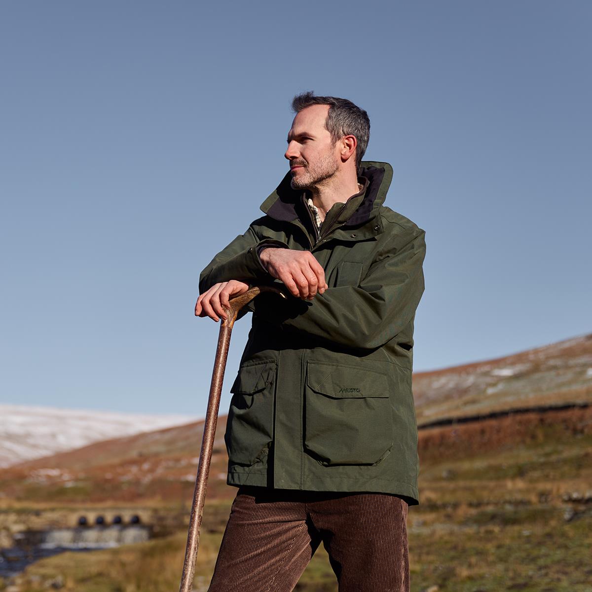 Deep Green Musto Mens Outdoor Country Westmoor Waterproof Coat Lifestyle Hills