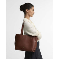 Barbour Alder Large Leather Tote Bag