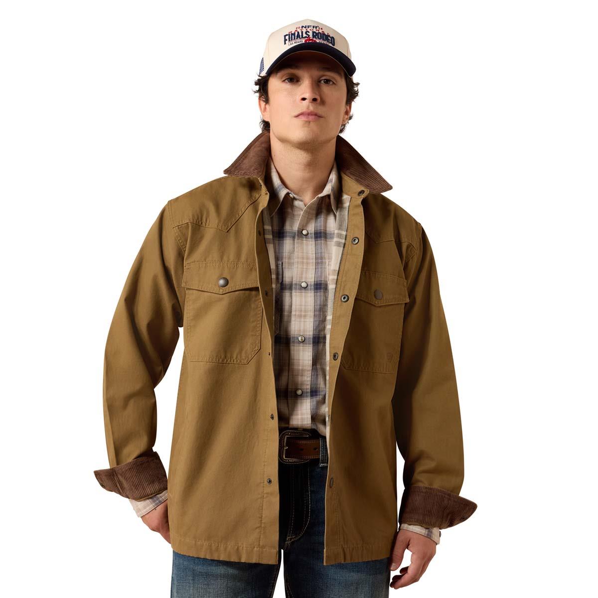 Kangaroo Ariat Mens Retro Canvas Shirt Jacket