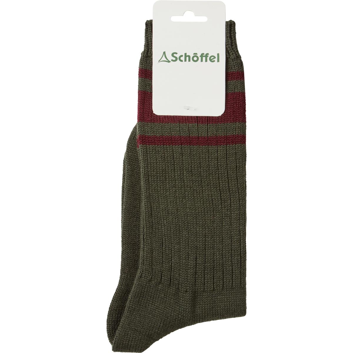 Vintage Green Schoffel Mens Hilton Retro Sock