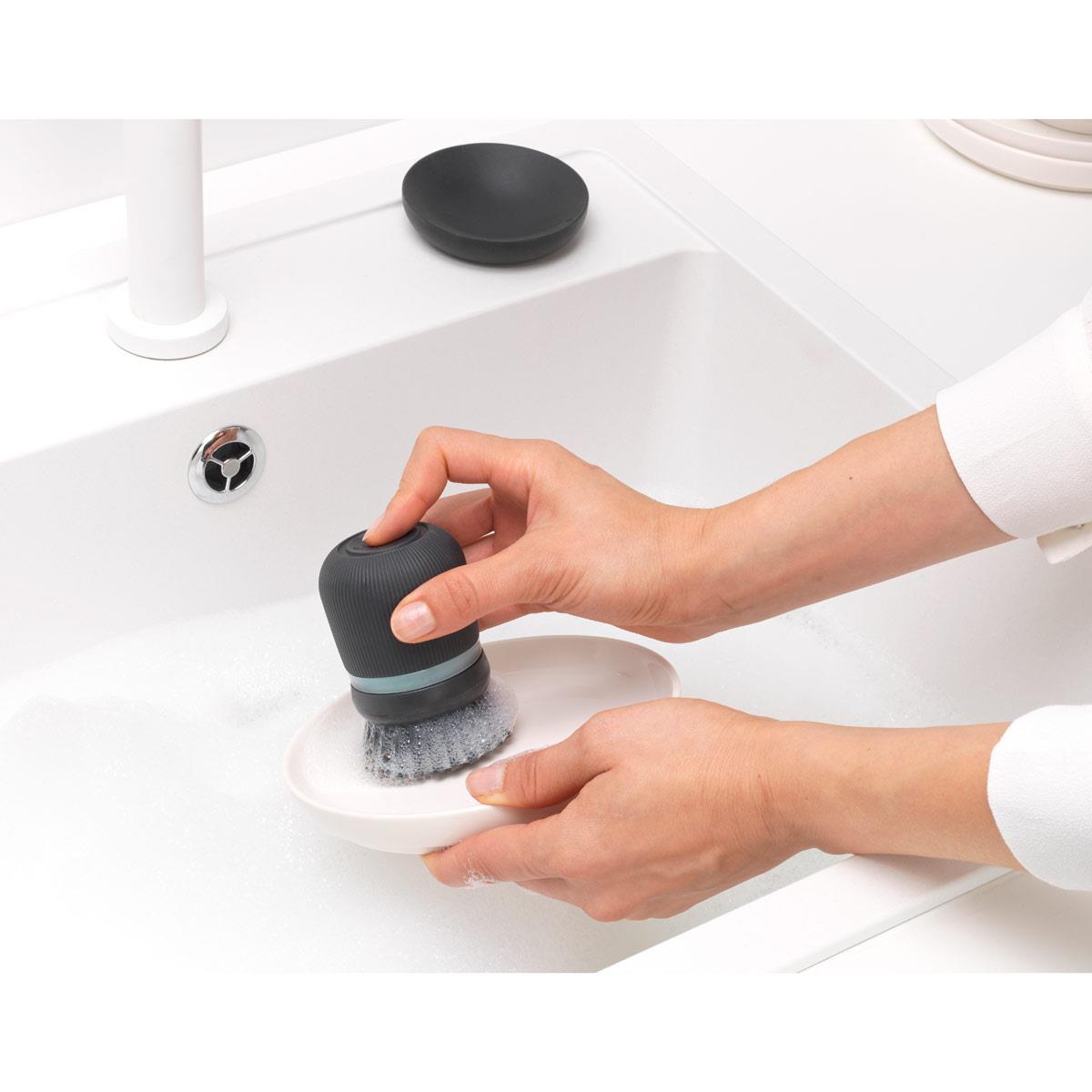 Brabantia SinkSide Soap Dispensing Dish Brush