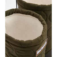 Olive/Black Barbour Womens Marnie Quilted Tall Welly inside