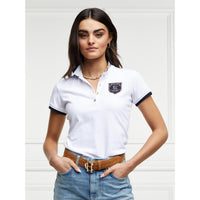 White Holland Cooper Womens Classic Polo Shirt