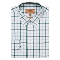 Deep Pine Check Schoffel Mens Brancaster Shirt