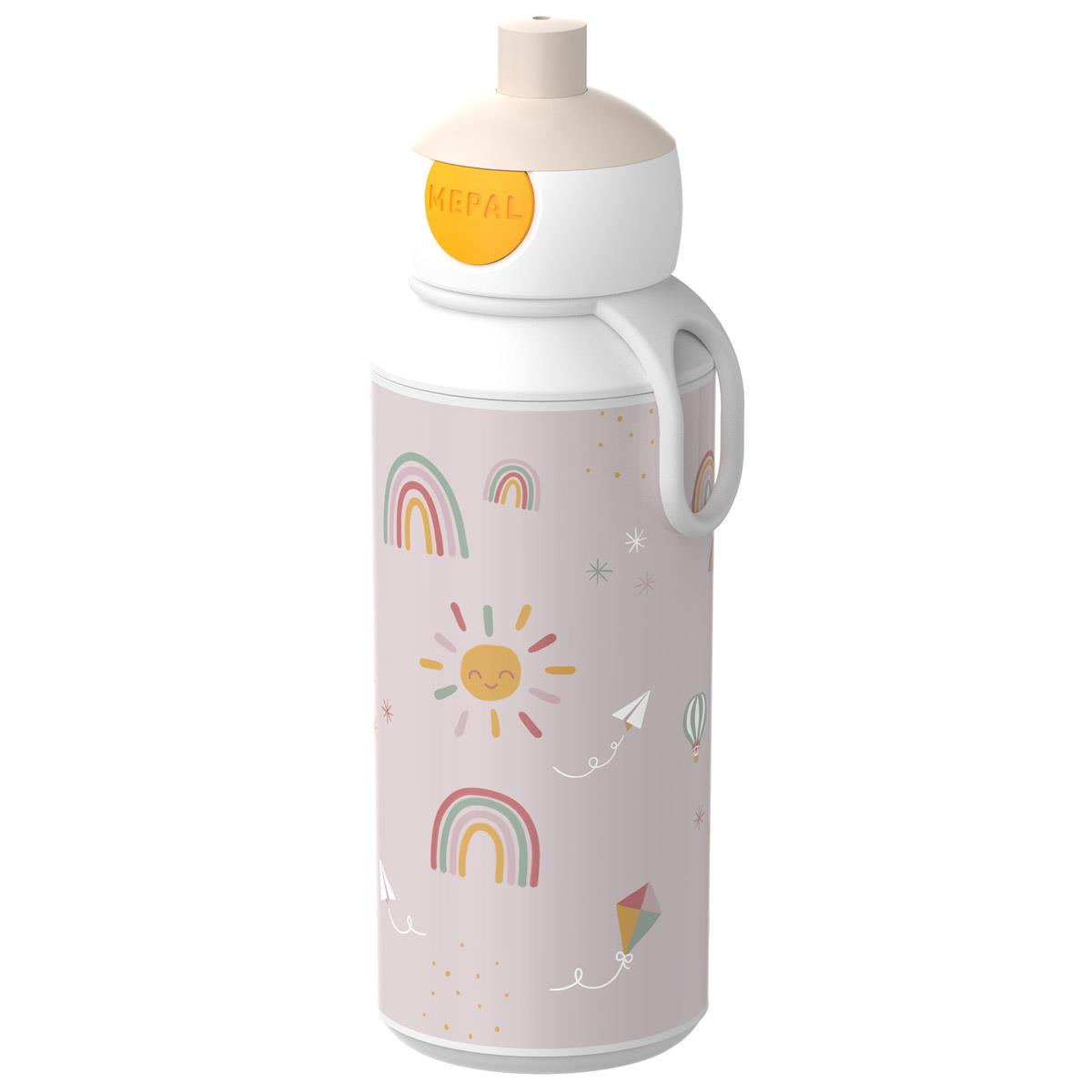 Mepal Campus Sunshine & Rainbow Pop-Up Bottle Angle