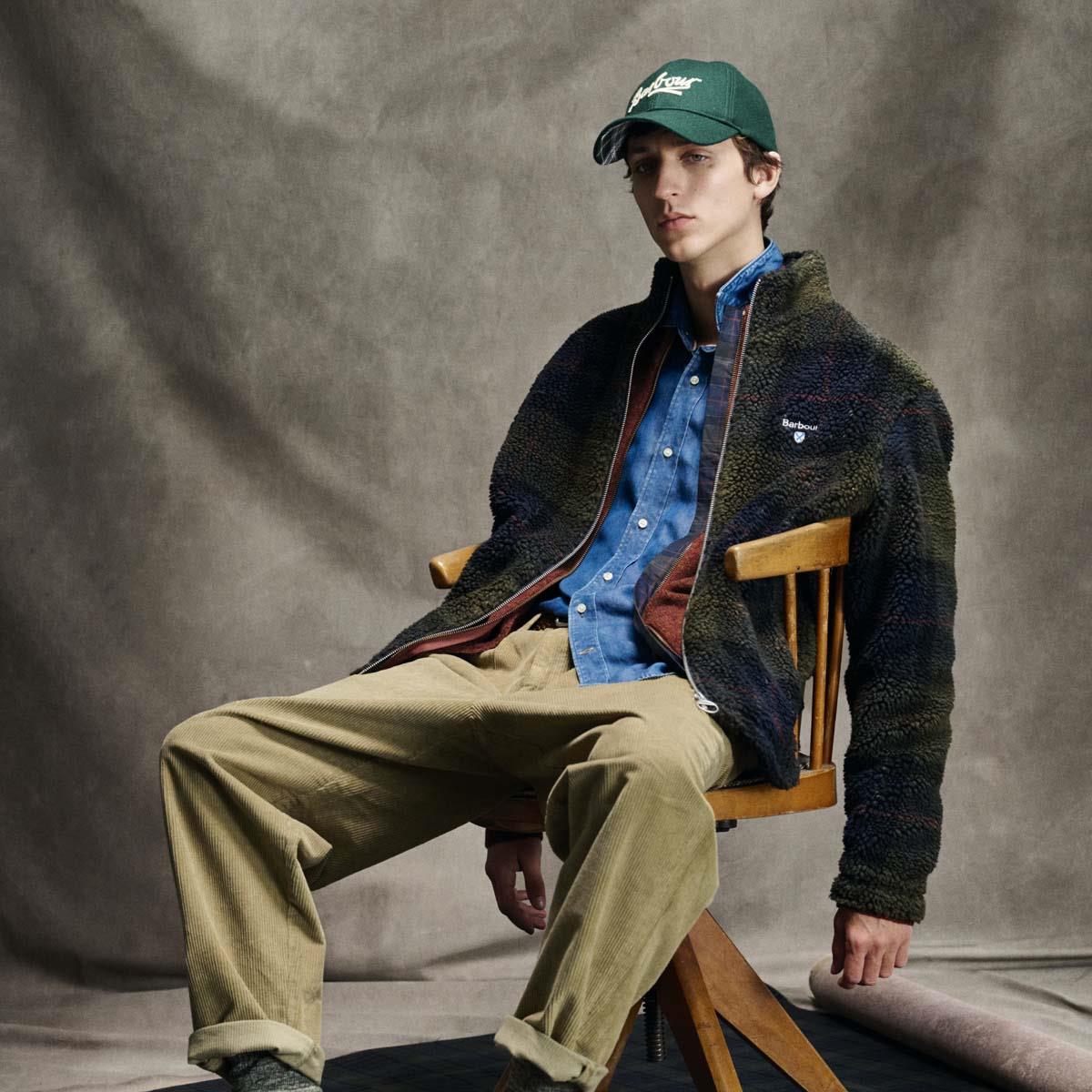 Barbour Mens Tartan Fleece Zip Through Sweatshirt