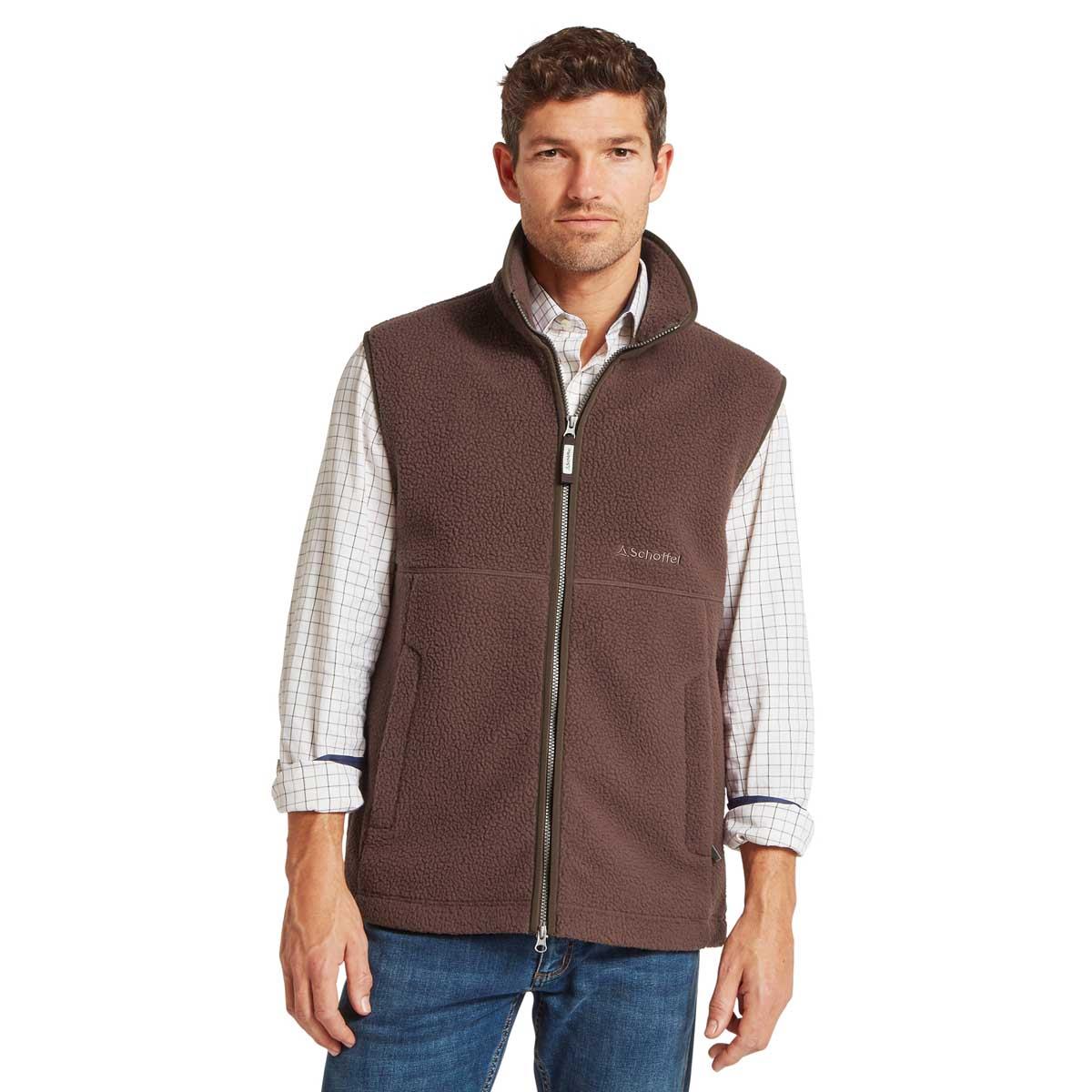 Schoffel Mens Oakham Retro Fleece Gilet