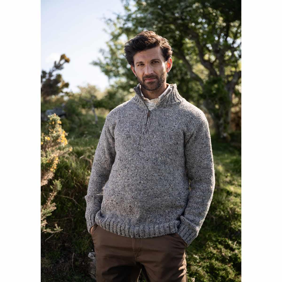 Dubarry Mens Callaghan Zip Neck Wool Jumper