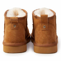 Tan Holland Cooper Womens Ultra Mini Shearling Boot Rear