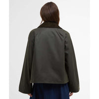Archive Olive/Ancient Tartan Barbour Womens Kearton Wax Jacket Back