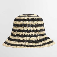 Black/Ecru Barbour Womens Annie Crochet Hat Back