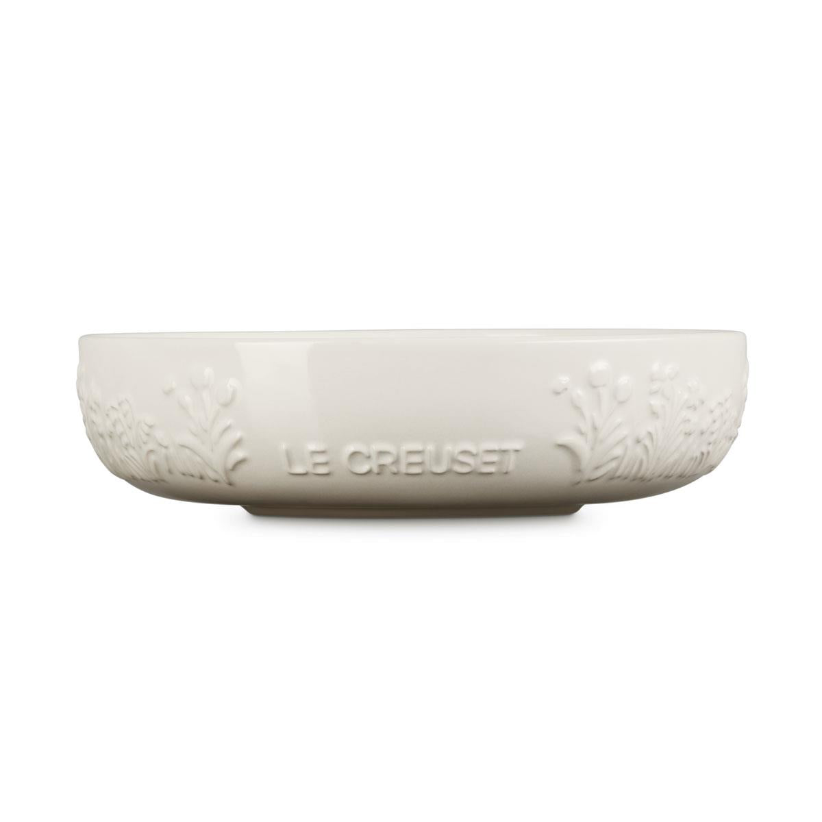 Meringue Le Creuset Stoneware Bowl La Jardin Collection side