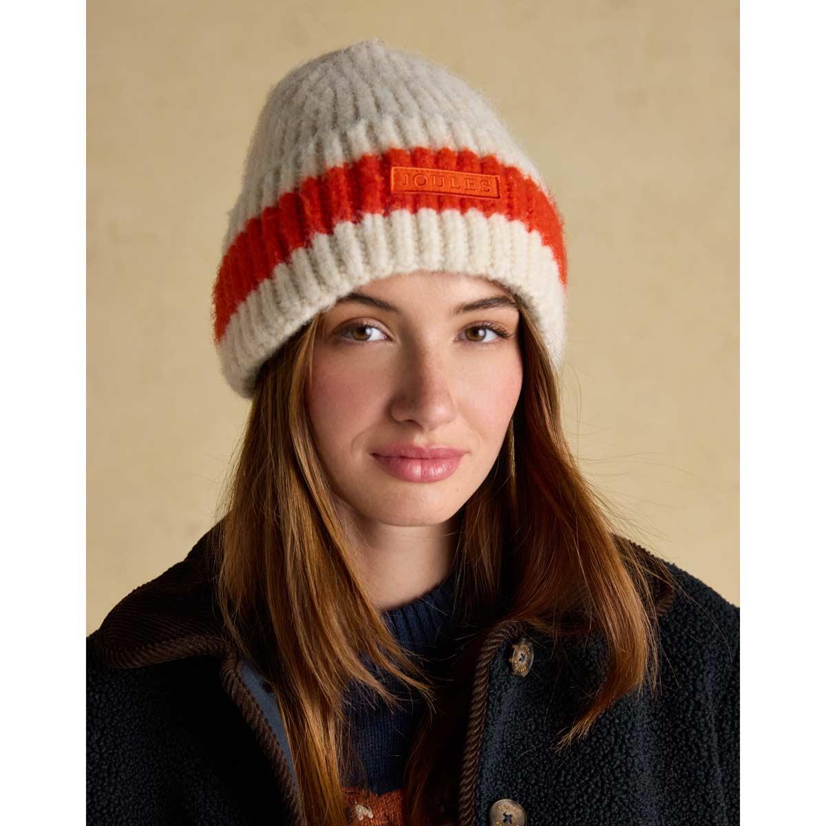 Joules Womens Popley Stripe Hat